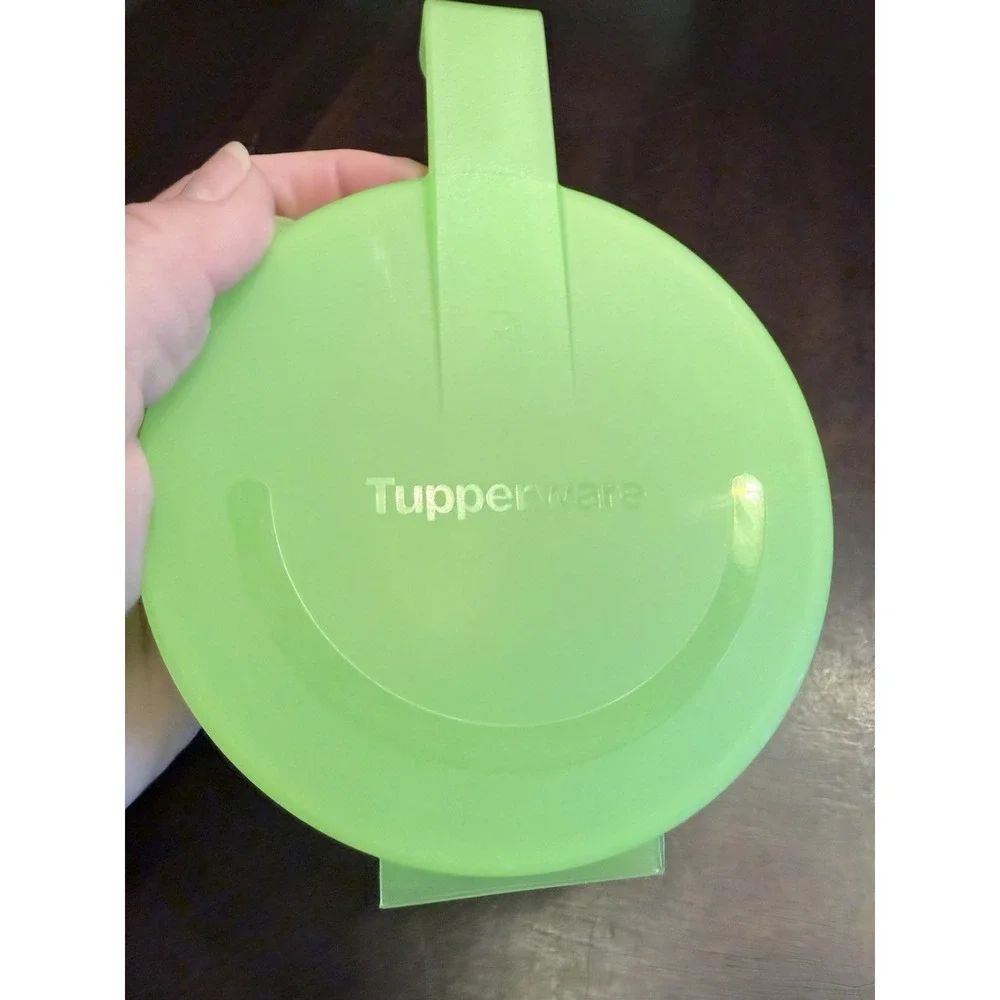 Tupperware Forget Me Not Onion Tomato Citrus Keeper Lime Green